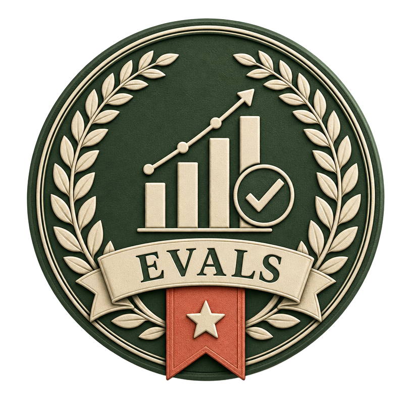 AI Evals certification badge